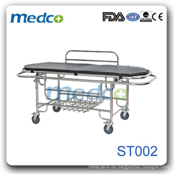 Hospital Carrito de ruedas de emergencia de acero inoxidable ST002